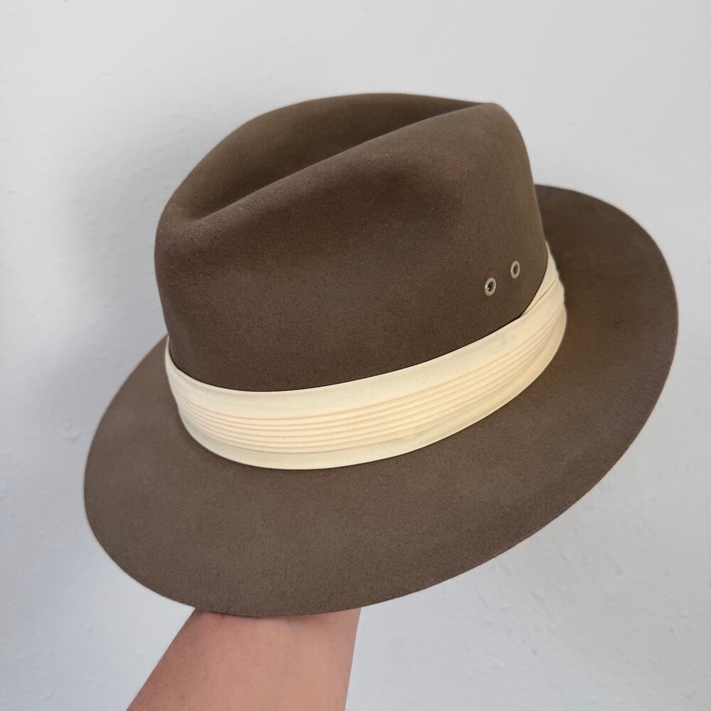 Men’s Vintage Dobbs Abercrombie & Fitch Panama Style Fedora Hat